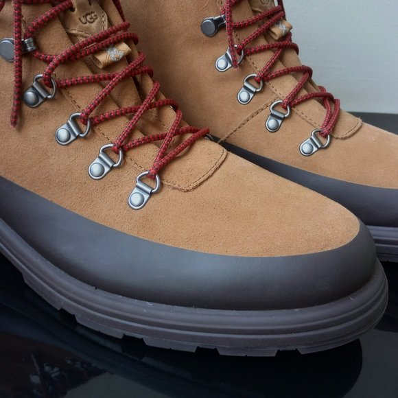 UGG Men's Biltmore Waterproof Suede Boot in Cool & Popular UGG Chestnut Color - Picture 4 of 16